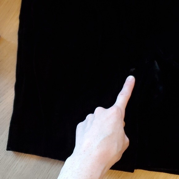 Vintage 90's Alex Evenings Black Velvet Cocktail Dress - Picture 9 of 9